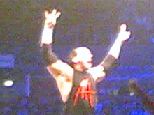 Hardy during the Eddie Guerrero tribute tour in Italy in November 2005.