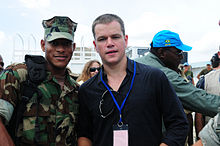 Damon volunteering in Haiti as part of the United Nations Stabilization Mission