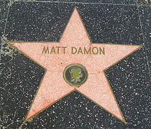 Matt Damon's star on the Hollywood Walk of Fame