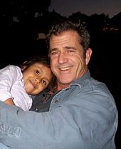 Gibson at the Christmas party for charity Mending Kids in 2007. His former wife Robyn is president of the charity.