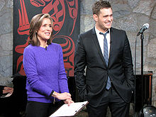 Vieira with Michael Bublé