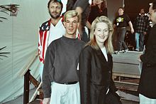 Meryl Streep at the 32nd Grammy Awards in 1990.