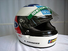 Schumacher's helmet for the 1994 season