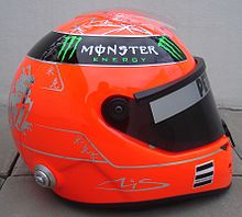 Schumacher's helmet design for the 2011 season