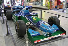 Schumacher drove the Benetton B194 to his first World Championship in 1994.