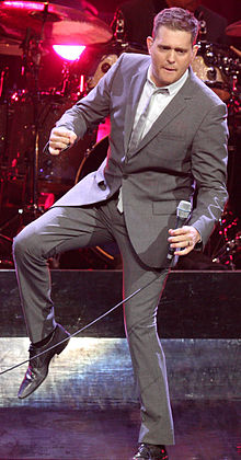 Bublé performing in February 2011