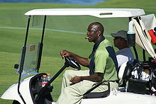 Jordan on a golf course in 2007