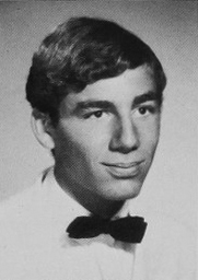 Richards as a senior at Thousand Oaks High School, Thousand Oaks, California 1967.