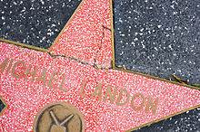 Landon's star on the Hollywood Walk of Fame