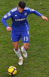 Ballack in action against Fulham in December 2009.