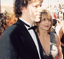 Pfeiffer and her husband, David E. Kelley at the 47th Emmy Awards in 1994
