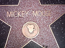 Mickey's star on the Hollywood Walk of Fame.
