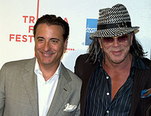 Andy García and Rourke at the 2009 Tribeca Film Festival.
