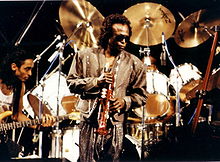 Miles Davis at the Nice Jazz Festival in July 1989