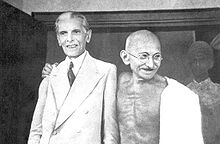 Gandhi and Muhammad Ali Jinnah, Bombay, 1944