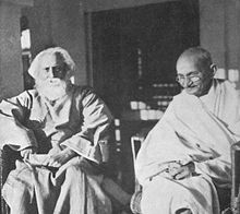 Gandhi with famous poet Rabindranath Tagore, 1940