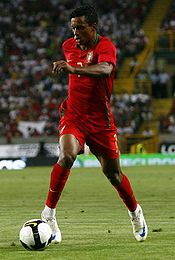 Nani in action for Portugal