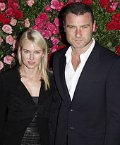 Watts with her partner Liev Schreiber in 2012.