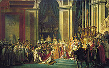 The Coronation of Napoleon by Jacques-Louis David in 1804