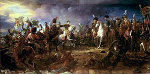 Napoleon at the Battle of Austerlitz, by François Gérard 1805. The Battle of Austerlitz, also known as the Battle of the Three Emperors, was Napoleon's greatest victory, where the French Empire effectively crushed the Third Coalition.