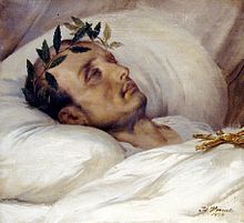 Napoléon sur son lit de mort (Napoleon on his death bed), by Horace Vernet, 1826
