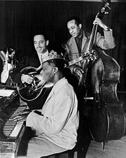 "King Cole Trio Time" on NBC in 1947 with Cole, Oscar Moore and Johnny Miller
