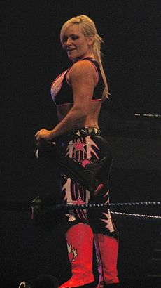 Natalya at a live SmackDown event in August 2010.