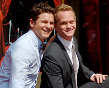 Harris with his partner David Burtka in September 2011