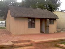 The thatched room at Liliesleaf Farm, where Mandela hid