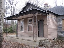 Aretha Franklin's birthplace at 406 Lucy Ave. in Memphis, Tennessee.[5]