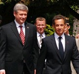 Harper and Sarkozy