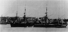 The Russian military clipper Almaz in New York Harbor in 1863. Rimsky-Korsakov served as a midshipman on this ship, and later wrote about this cruise.