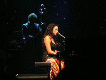 Norah Jones playing at the Blaisdell Arena, Honolulu