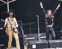 Black Sabbath: Osbourne (right) with Tony Iommi in 1973