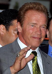 Schwarzenegger at the Paris premiere of The Expendables 2 in August 2012.