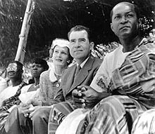 Vice President and Pat Nixon during a visit to Ghana, 1957