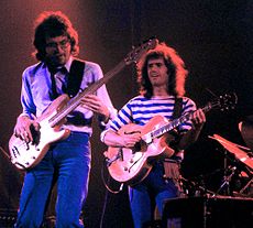 Left to right: Steve Rodby and Pat Metheny.