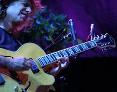 Pat Metheny and his guitar.