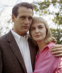 Newman and his wife Joanne Woodward in 1960