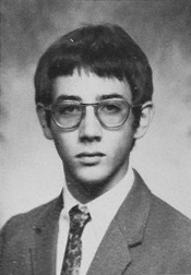 Reubens as a high school senior, 1970.