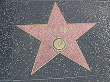 Abdul's star in the Hollywood Walk of Fame