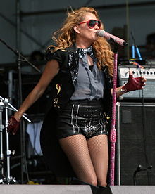 Paulina Rubio at 2012 New Orleans Jazz & Heritage Festival.