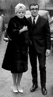 Peter Sellers and Britt Ekland in 1964
