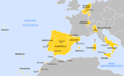 Philip's dominions in 1580