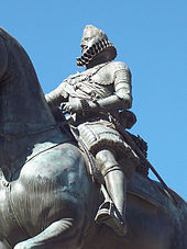 Statue of Philip III in Madrid, by Giambologna, finished by Pietro Tacca (1616).