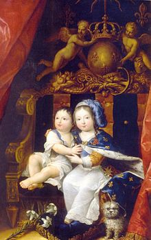 Philippe and his brother, the future Louis XIV of France by an unknown painter