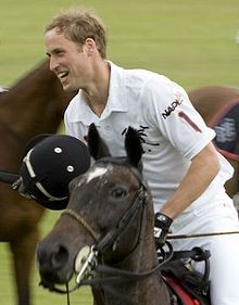 Prince William playing polo in 2007