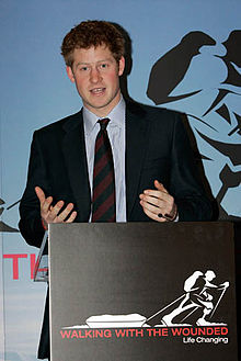 Prince Harry speaking at the press launch for Walking With The Wounded, 1 March 2010