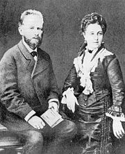 Tchaikovsky and Antonina on their honeymoon, 1877