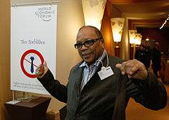 Jones during an annual meeting in 2004 of the World Economic Forum in Davos, Switzerland, January 21, 2004